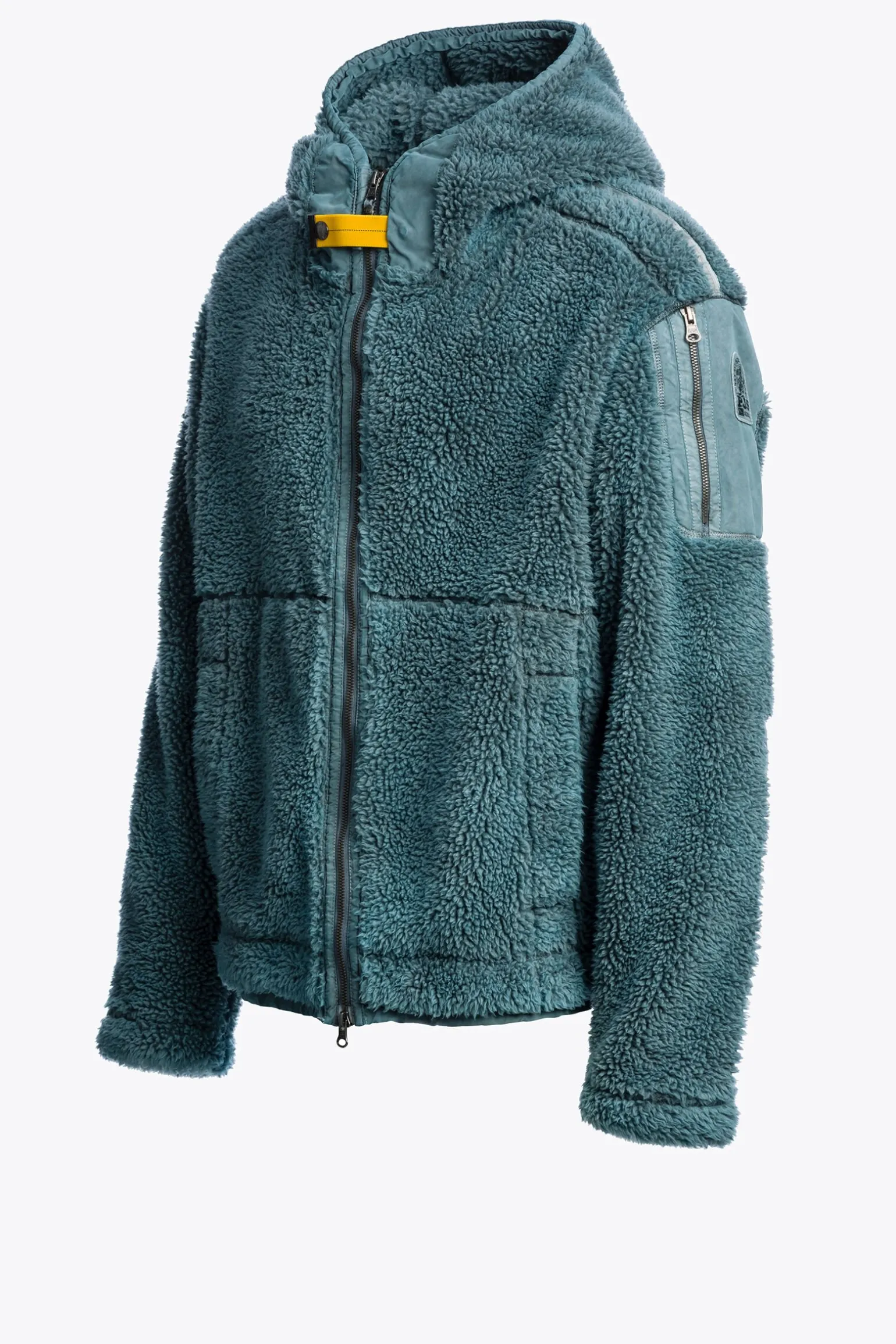 CAMAGLIO - PULL À CAPUCHE EN POLAIRE BOUCLÉ