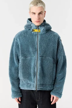 CAMAGLIO - PULL À CAPUCHE EN POLAIRE BOUCLÉ