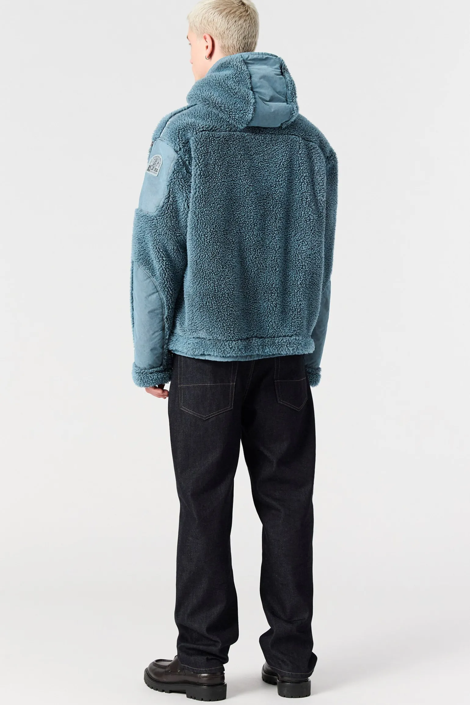 CAMAGLIO - PULL À CAPUCHE EN POLAIRE BOUCLÉ