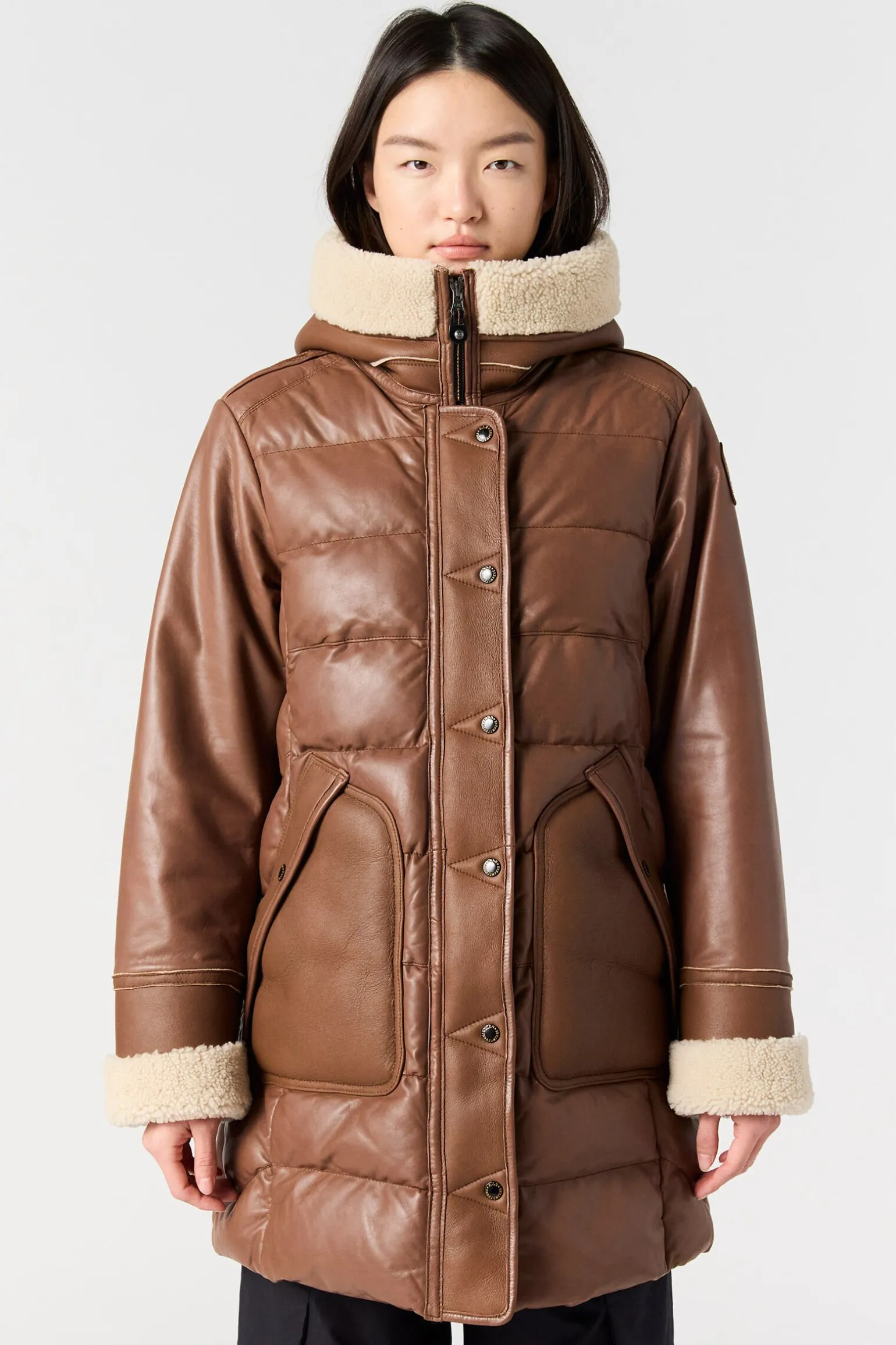 DEMI SPECIAL - MANTEAU EN CUIR