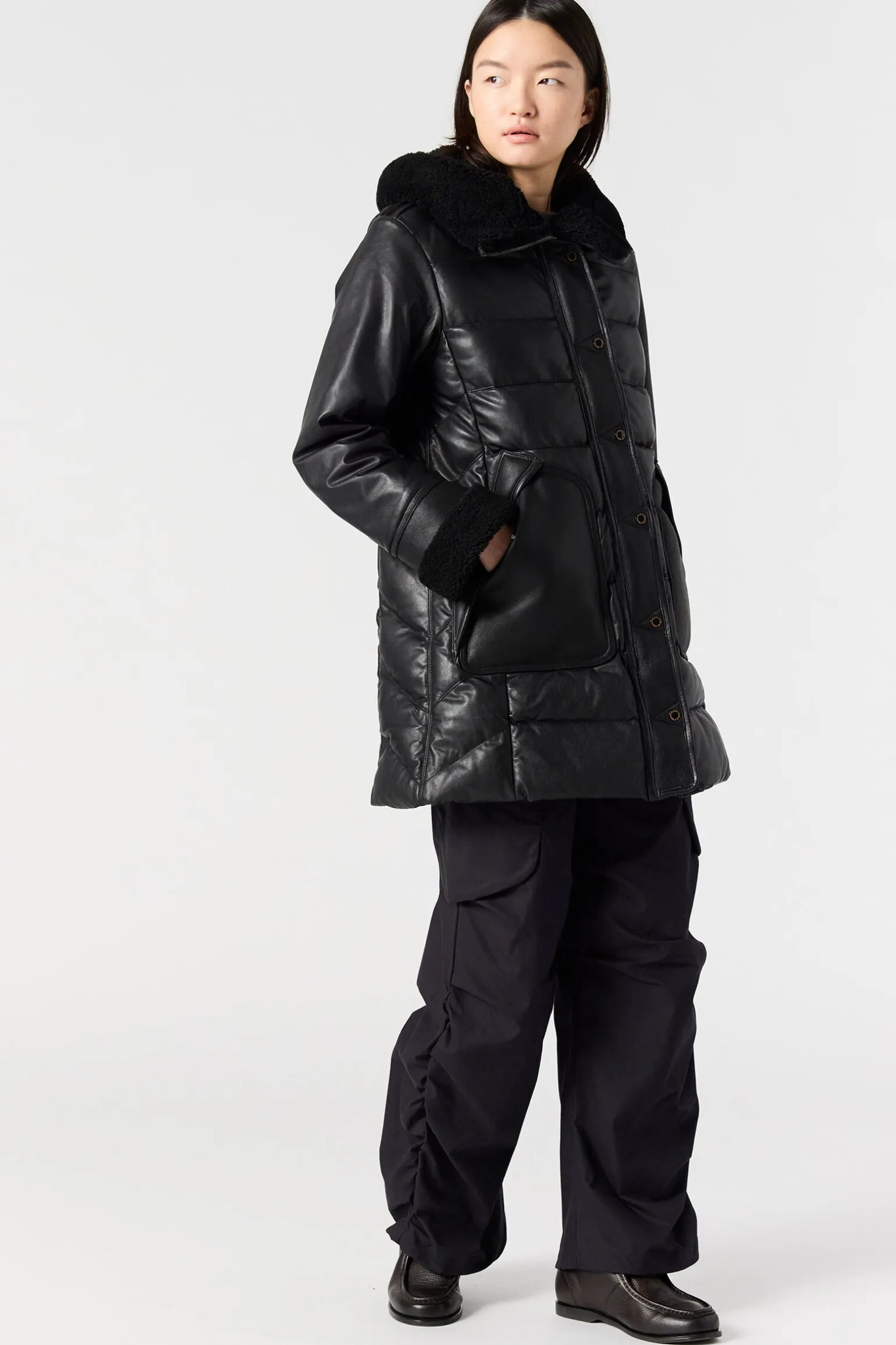 DEMI SPECIAL - MANTEAU EN CUIR