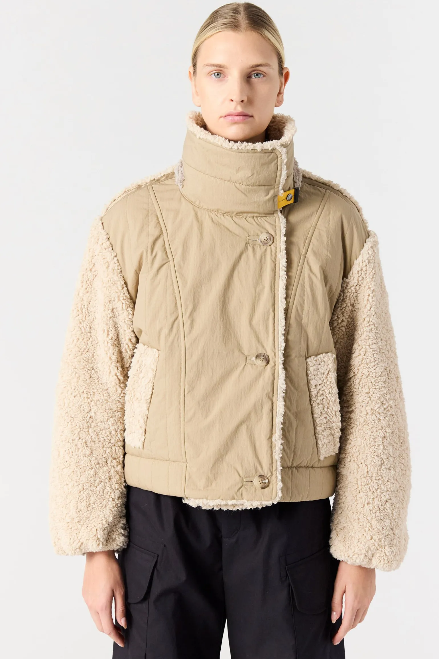 KAEDE - BLOUSON BOMBER EN POLAIRE BOUCLÉ