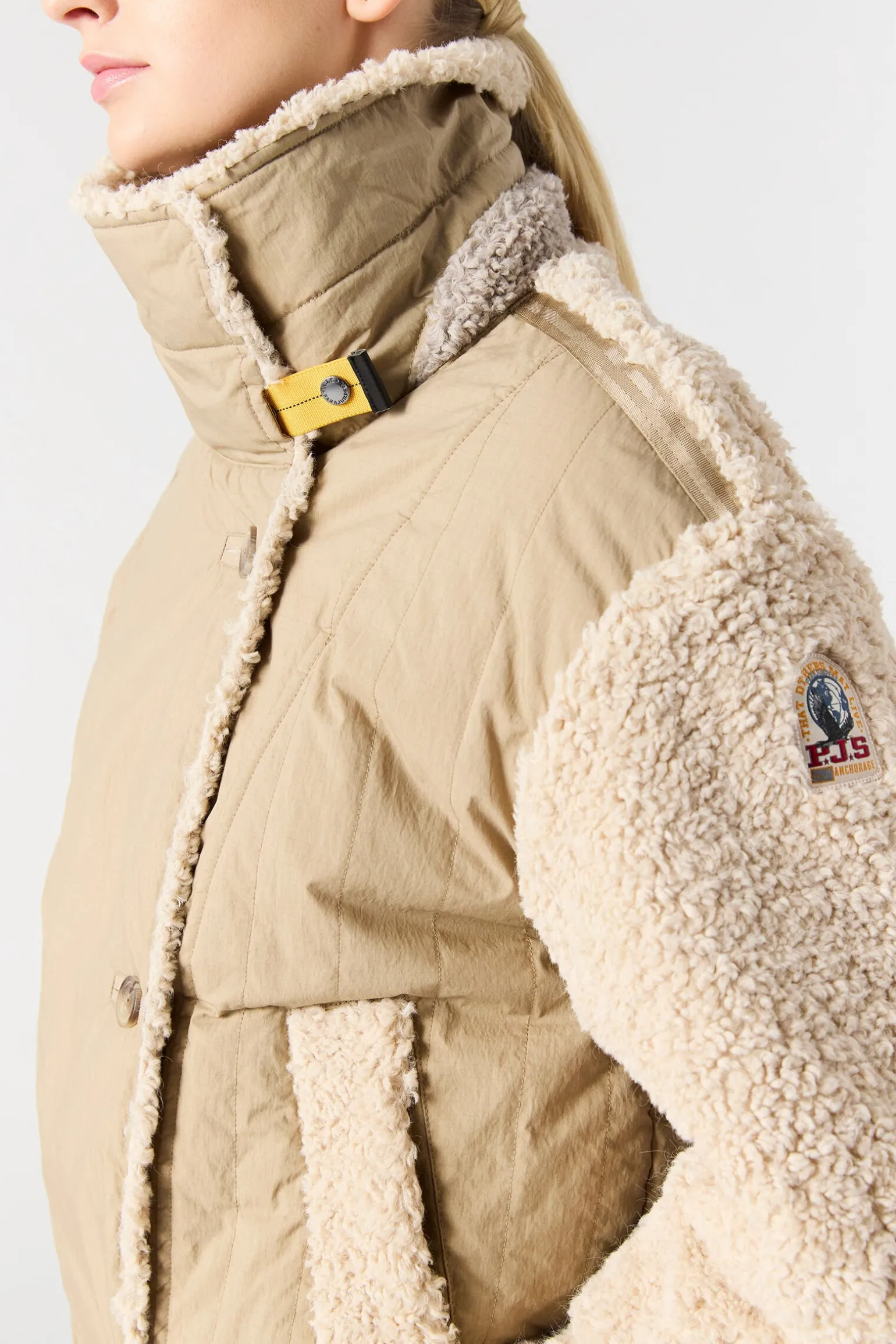 KAEDE - BLOUSON BOMBER EN POLAIRE BOUCLÉ