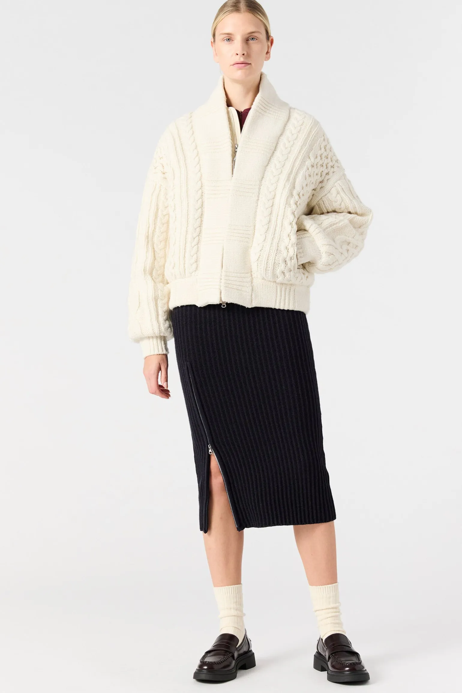 NEZUKO - CARDIGAN GLISSIÈRE INTÉGRALE