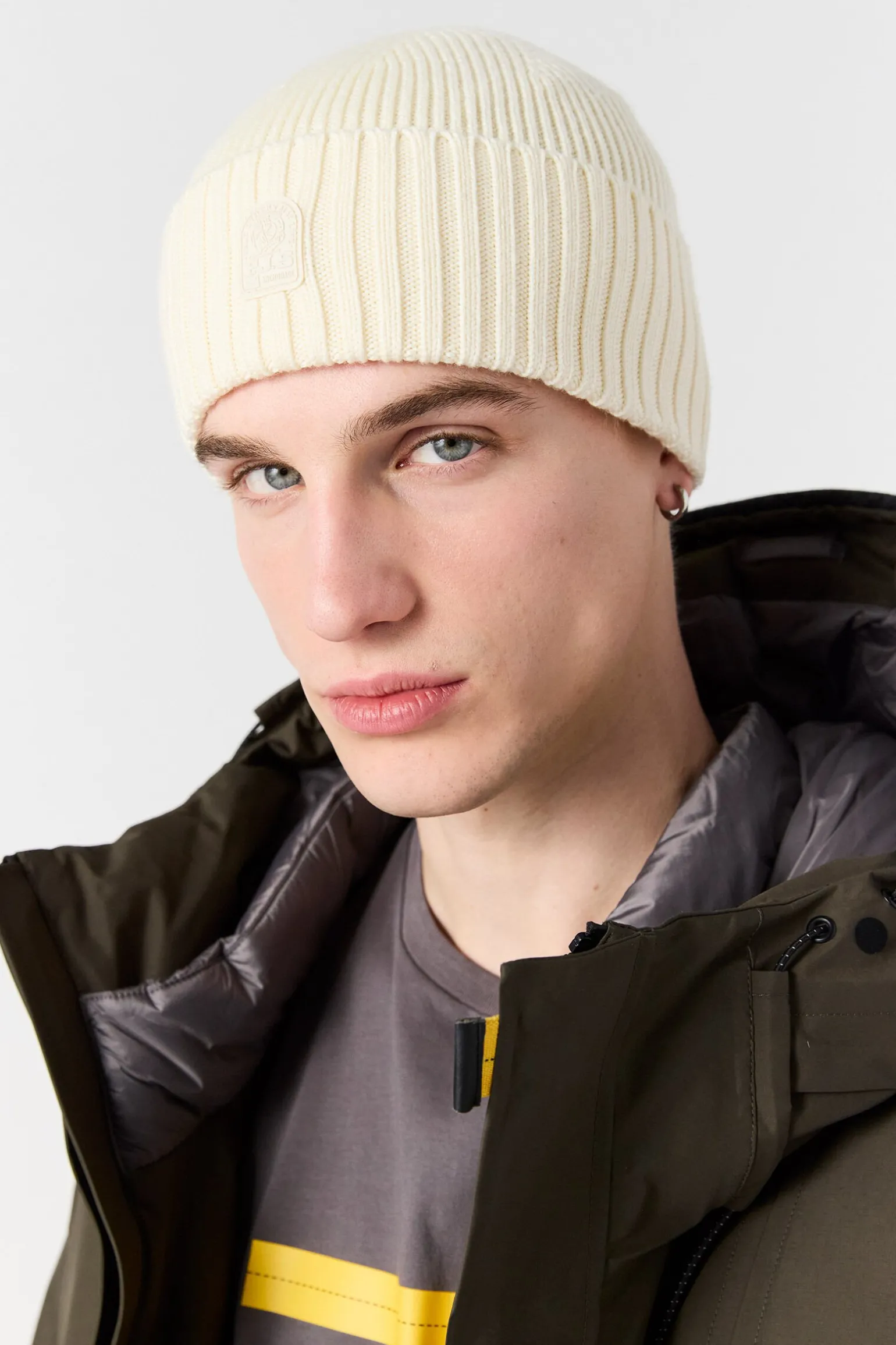 PLAIN - BONNET EN LAINE MÉRINOS