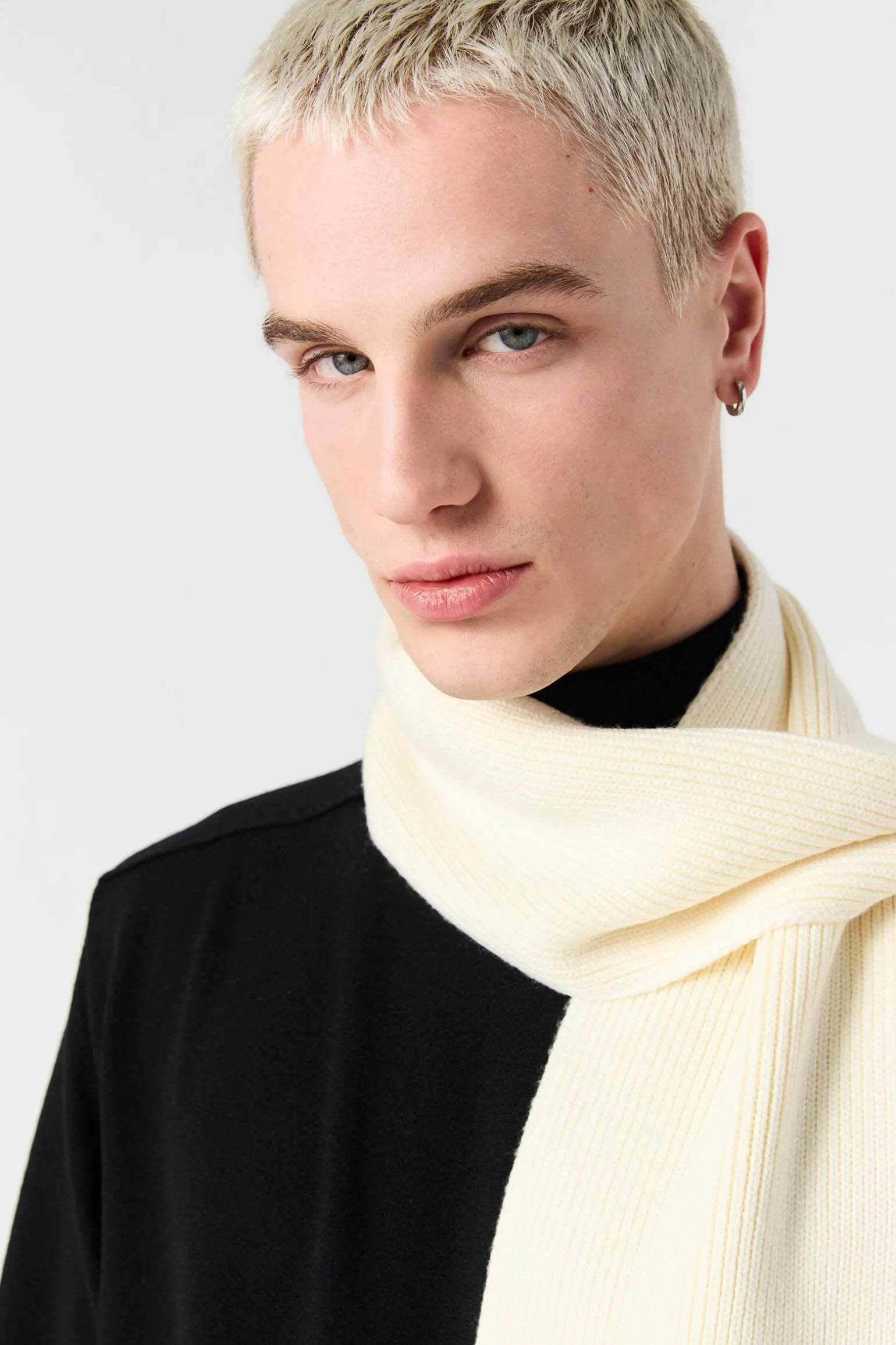 PLAIN - ÉCHARPE EN LAINE MÉRINOS