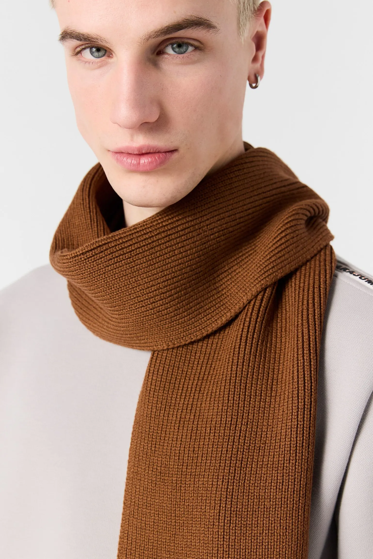 PLAIN - ÉCHARPE EN LAINE MÉRINOS